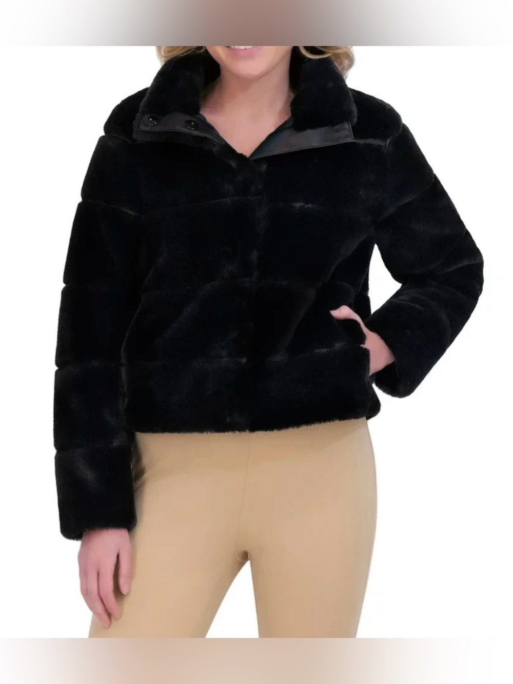 Karl Lagerfeld black faux fur coat: one of a kind prototype sample - Picture 9 of 10